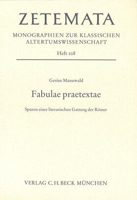 Manuwald |  Fabulae praetextae | Buch |  Sack Fachmedien