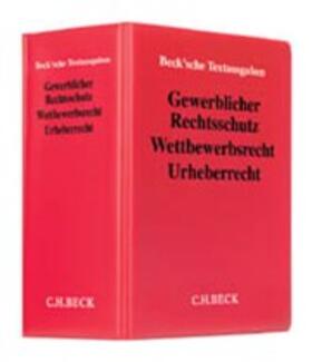  Gewerblicher Rechtsschutz, Wettbewerbsrecht, Urheberrecht, ohne Fortsetzungsbezug | Loseblattwerk |  Sack Fachmedien