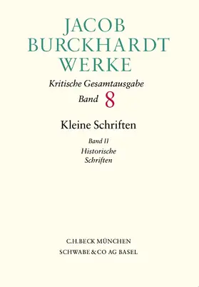 Burckhardt / Mangold / Sieber |  Jacob Burckhardt Werke | Buch |  Sack Fachmedien