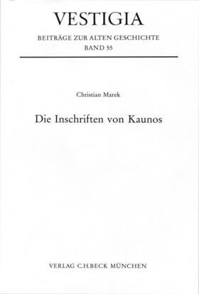 Marek |  Die Inschriften von Kaunos | Buch |  Sack Fachmedien