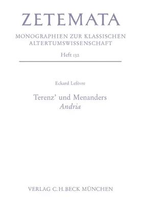 Lefèvre |  Terenz' und Menanders Andria | Buch |  Sack Fachmedien