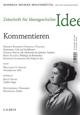 Raulff |  Zeitschrift für Ideengeschichte Heft III/1 Frühjahr 2009: | Buch |  Sack Fachmedien