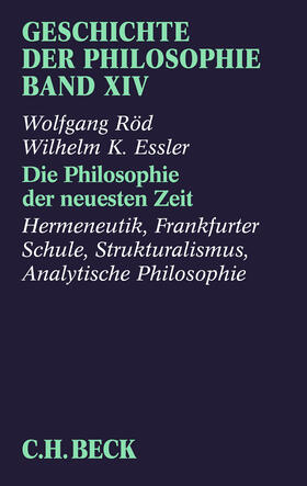 Röd / Essler / Preyer |  Röd, W: Geschichte der Philosophie 14/neuesten Zeit | Buch |  Sack Fachmedien