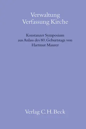 Ibler |  Verwaltung Verfassung Kirche | Buch |  Sack Fachmedien