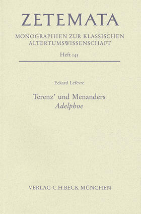 Lefèvre |  Terenz' und Menanders Adelphoe | eBook | Sack Fachmedien