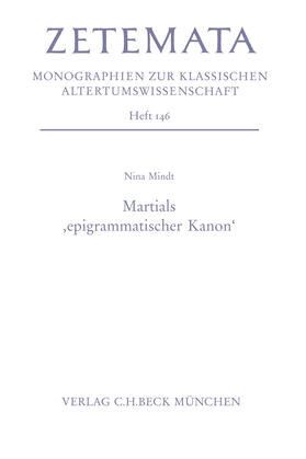 Mindt |  Martials 'epigrammischer Kanon' | Buch |  Sack Fachmedien