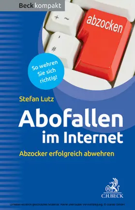 Lutz | Abofallen im Internet | E-Book | sack.de