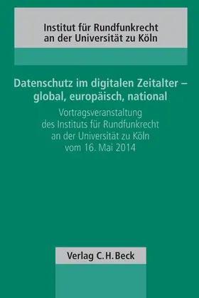  Datenschutz im digitalen Zeitalter - global, europäisch, national | Buch |  Sack Fachmedien