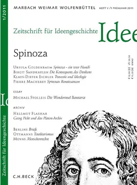  Zeitschrift für Ideengeschichte Heft V/1 Frühjahr 2011 | Buch |  Sack Fachmedien