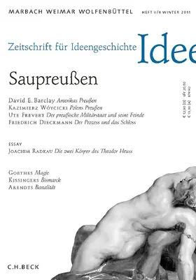  Zeitschrift für Ideengeschichte Heft V/4 Winter 2011 | Buch |  Sack Fachmedien