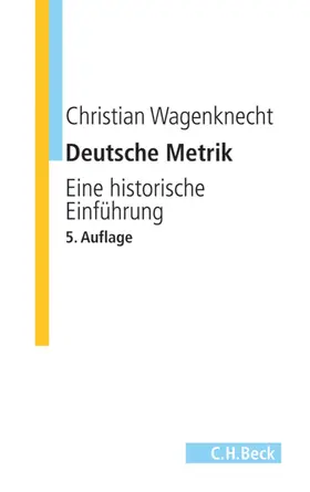 Wagenknecht |  Deutsche Metrik | eBook | Sack Fachmedien