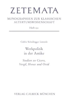 Scheidegger Lämmle |  Werkpolitik in der Antike | Buch |  Sack Fachmedien