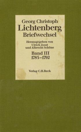 Lichtenberg |  Lichtenberg Briefwechsel Bd. 3: 1785-1792 | eBook | Sack Fachmedien