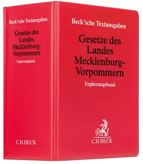  Gesetze des Landes Mecklenburg-Vorpommern Ergänzungsband | Loseblattwerk |  Sack Fachmedien