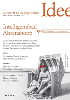 Bülow / Seemann |  Zeitschrift für Ideengeschichte Heft XII/2 Sommer 2018 | Buch |  Sack Fachmedien