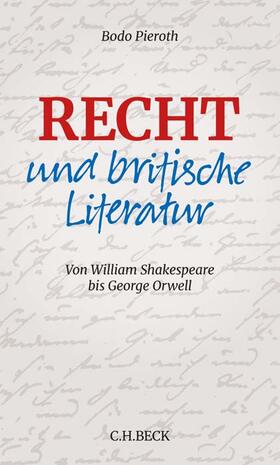 Pieroth |  Recht und britische Literatur | Buch |  Sack Fachmedien