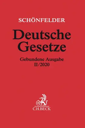 Schönfelder | Deutsche Gesetze Gebundene Ausgabe II/2020 | Buch | 978-3-406-75409-8 | sack.de