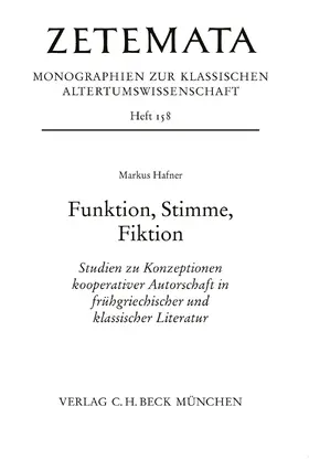 Hafner |  Funktion, Stimme, Fiktion | Buch |  Sack Fachmedien