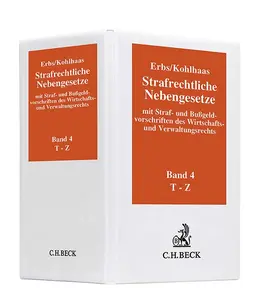  Strafrechtliche Nebengesetze  Ordner IV 86 mm | Loseblattwerk |  Sack Fachmedien