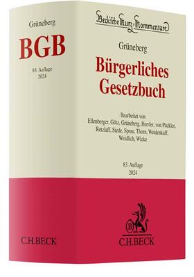 Grüneberg | Bürgerliches Gesetzbuch: BGB | Buch | 978-3-406-80470-0 | sack.de