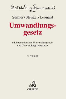 Semler / Stengel / Leonard |  Umwandlungsgesetz | Buch |  Sack Fachmedien