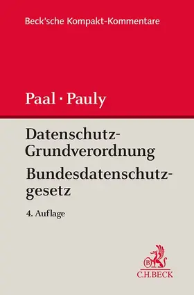 Paal / Pauly |  Datenschutz-Grundverordnung Bundesdatenschutzgesetz | Buch |  Sack Fachmedien