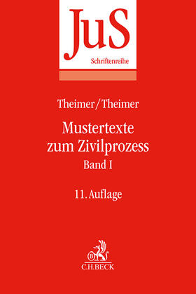 Theimer |  Mustertexte zum Zivilprozess Band I: Erkenntnisverfahren erster Instanz | Buch |  Sack Fachmedien