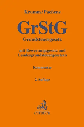 Krumm / Paeßens |  Grundsteuergesetz | Buch |  Sack Fachmedien