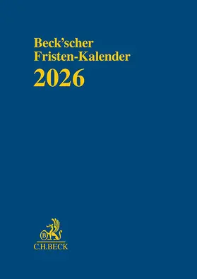  Beck'scher Fristen-Kalender 2026 | Sonstiges |  Sack Fachmedien