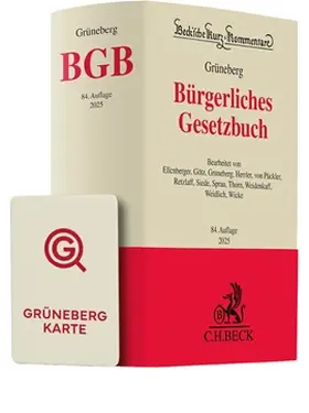  Grüneberg BGB Chat-Book 2025 | Buch |  Sack Fachmedien