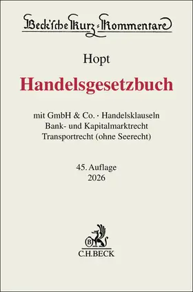 Hopt / Kumpan / Leyens |  Handelsgesetzbuch | Buch |  Sack Fachmedien