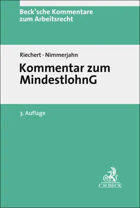 Riechert / Nimmerjahn |  Mindestlohngesetz | Buch |  Sack Fachmedien