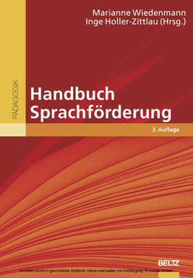 Wiedenmann / Holler-Zittlau |  Handbuch Sprachförderung | eBook | Sack Fachmedien