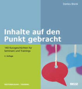 Blenk |  Inhalte auf den Punkt gebracht | Buch |  Sack Fachmedien