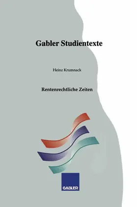 Krumnack |  Rentenrechtliche Zeiten | Buch |  Sack Fachmedien