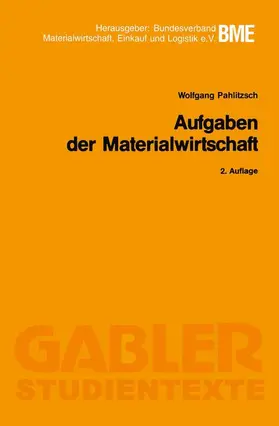 Pahlitzsch |  Aufgaben der Materialwirtschaft | Buch |  Sack Fachmedien