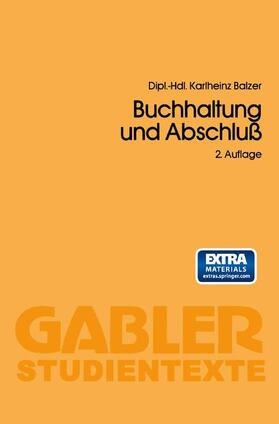 Balzer |  Buchhaltung und Abschluß | Buch |  Sack Fachmedien