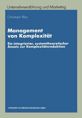 Bliss |  Management von Komplexität | Buch |  Sack Fachmedien