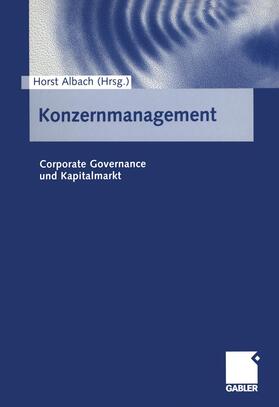 Albach |  Konzernmanagement | Buch |  Sack Fachmedien