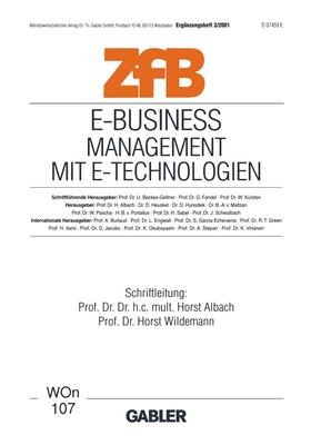 Wildemann / Albach |  E-Business Management mit E-Technologien | Buch |  Sack Fachmedien