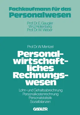 Mentzel |  Personalwirtschaftliches Rechnungswesen | Buch |  Sack Fachmedien