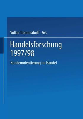 Trommsdorff |  Handelsforschung 1997/98 | Buch |  Sack Fachmedien