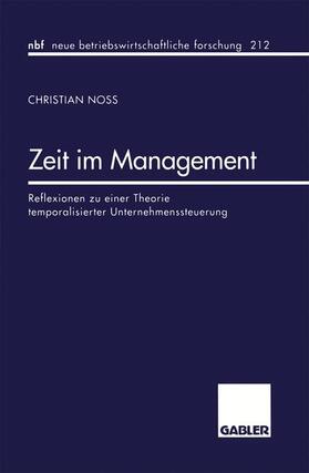Noss |  Zeit im Management | Buch |  Sack Fachmedien