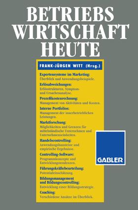 Witt |  Betriebswirtschaft Heute | Buch |  Sack Fachmedien