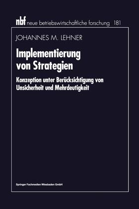 Lehner |  Implementierung von Strategien | Buch |  Sack Fachmedien