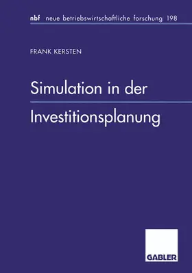 Kersten |  Simulation in der Investitionsplanung | Buch |  Sack Fachmedien