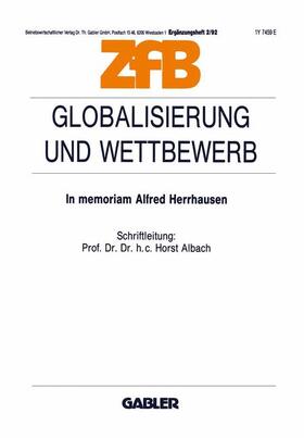 Albach |  Globalisierung und Wettbewerb | Buch |  Sack Fachmedien