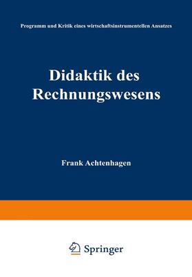 Frank |  Didaktik des Rechnungswesens | Buch |  Sack Fachmedien