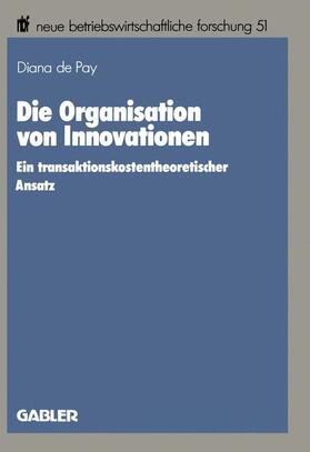 Grosse |  Grosse, D: Organisation von Innovationen | Buch |  Sack Fachmedien