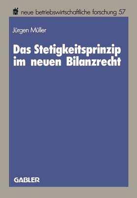 Müller |  Müller, J: Stetigkeitsprinzip im neuen Bilanzrecht | Buch |  Sack Fachmedien